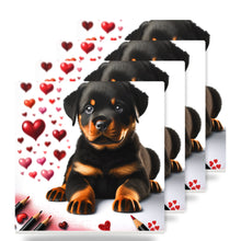 Rottweiler ceramic coasters set of 4