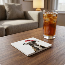 Greyhound ceramic coasters set of 4, lifestyle