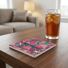 Roller Skates ceramic coasters set of 4, lifestyle