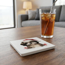 Shih Tzu Puppy Drawing ceramic coasters set of 4, lifestyle