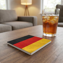 Germany Flag Pride ceramic coasters set of 4, lifestyle