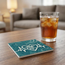 Nurse Heartbeat ceramic coasters set of 4, lifestyle