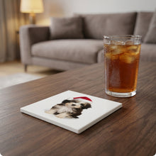 Havanese Puppy ceramic coasters set of 4, lifestyle