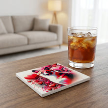 Pembroke Welsh Corgi ceramic coasters set of 4, lifestyle