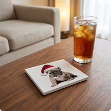 French Bulldog Puppy ceramic coasters set of 4, lifestyle
