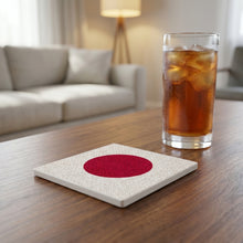 Japan Flag Pride ceramic coasters set of 4, lifestyle