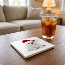 Pumik Puppy ceramic coasters set of 4, lifestyle