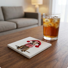 Azawakh Puppy ceramic coasters set of 4, lifestyle