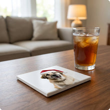 Anatolian Shepherd Dog ceramic coasters set of 4, lifestyle