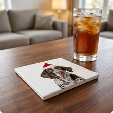 Pointer ceramic coasters set of 4, lifestyle