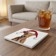 Pharaoh Hound Puppy ceramic coasters set of 4, lifestyle