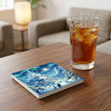 Aurora Ice Castle ceramic coasters set of 4, lifestyle