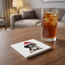 Great Dane Puppy ceramic coasters set of 4, lifestyle