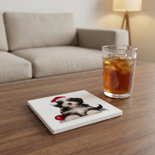 Havanese Puppy ceramic coasters set of 4, lifestyle