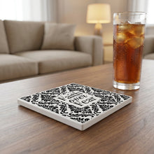 Faith Over Fear ceramic coasters set of 4, lifestyle