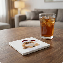 Exotic Shorthair Cat ceramic coasters set of 4, lifestyle