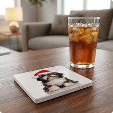 Shih Tzu ceramic coasters set of 4, lifestyle