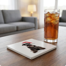 Kerry Blue Terrier ceramic coasters set of 4, lifestyle