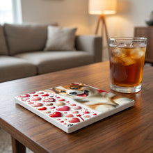 Pembroke Welsh Corgi ceramic coasters set of 4, lifestyle