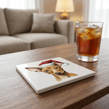 Pharaoh Hound Puppy Drawing ceramic coasters set of 4, lifestyle
