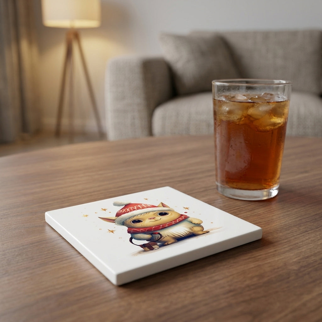 Pulik ceramic coasters set of 4, lifestyle