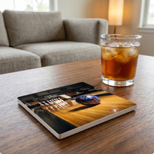 Bowling ceramic coasters set of 4, lifestyle