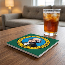 Washington State Flag ceramic coasters set of 4, lifestyle
