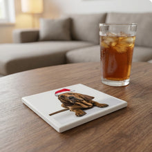 Bloodhound ceramic coasters set of 4, lifestyle
