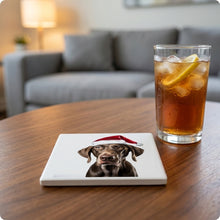 Plott Hound ceramic coasters set of 4, lifestyle