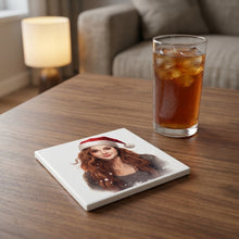 Brittany ceramic coasters set of 4, lifestyle