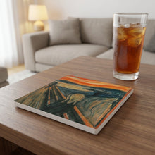 The Scream ceramic coasters set of 4, lifestyle