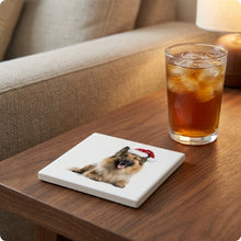 Belgian Tervuren ceramic coasters set of 4, lifestyle