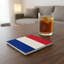 France Flag Pride ceramic coasters set of 4, lifestyle