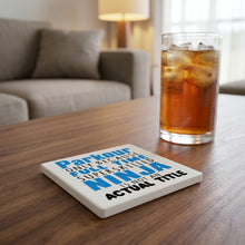 Parkour Because Super Skilled Ninja Not Actual ceramic coasters set of 4, lifestyle