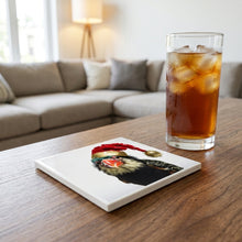 Barbet ceramic coasters set of 4, lifestyle