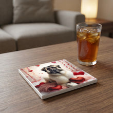 Anatolian Shepherd Dog ceramic coasters set of 4, lifestyle