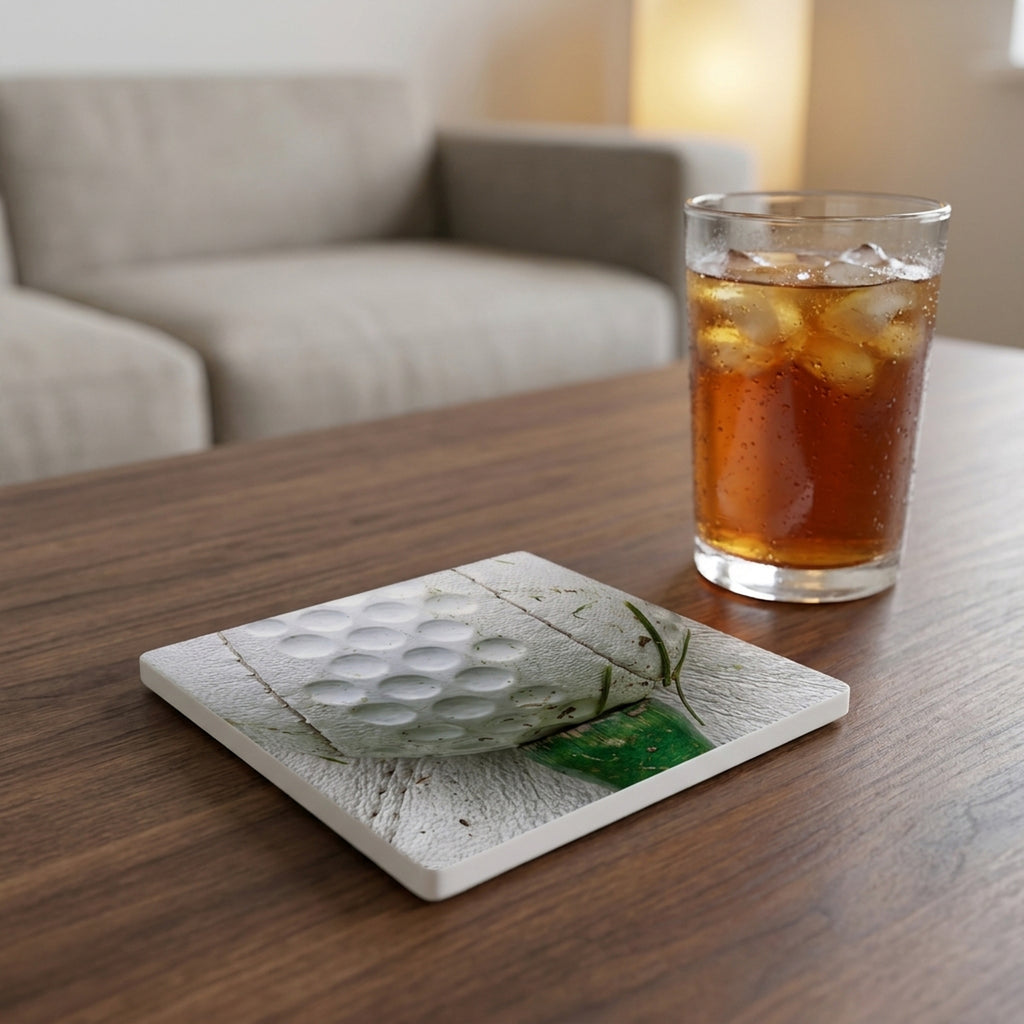 Golf ceramic coasters set of 4, lifestyle