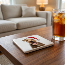 Lakeland Terrier ceramic coasters set of 4, lifestyle