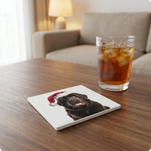 Newfoundland ceramic coasters set of 4, lifestyle