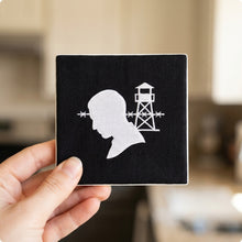 POW MIA Tribute ceramic coasters set of 4, in hand