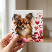 Chihuahua ceramic coasters set of 4, in hand