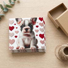 French Bulldog ceramic coasters set of 4, gift set