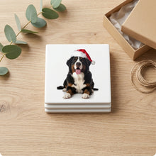 Bernese Mountain Dog ceramic coasters set of 4, gift set