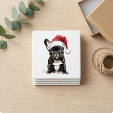 French Bulldog Puppy Drawing ceramic coasters set of 4, gift set