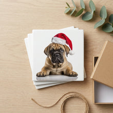 Boerboel Puppy ceramic coasters set of 4, gift set