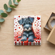 Miniature Schnauzer ceramic coasters set of 4, gift set