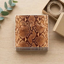 Snake Skin ceramic coasters set of 4, gift set