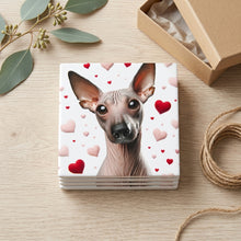 Xoloitzcuintli ceramic coasters set of 4, gift set