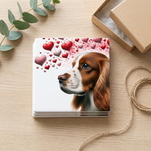Welsh Springer Spaniel ceramic coasters set of 4, gift set