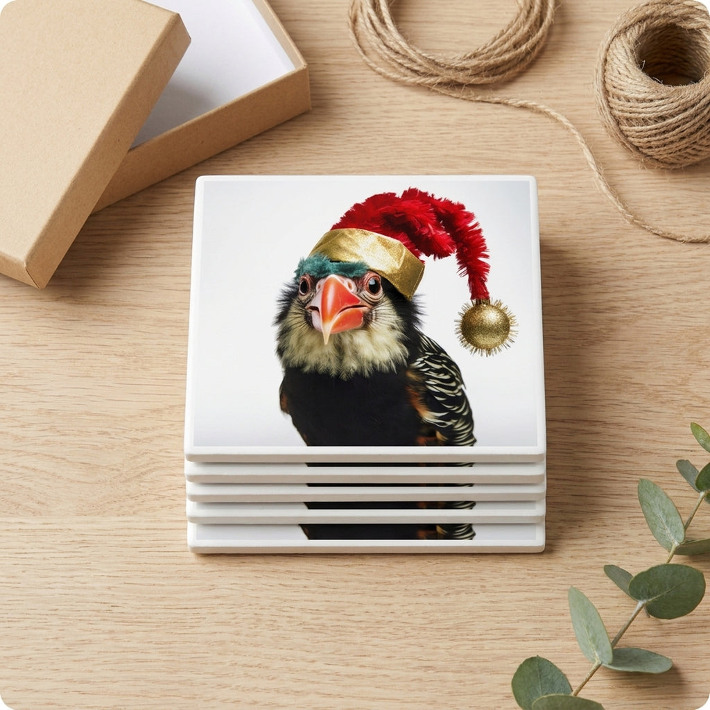 Barbet ceramic coasters set of 4, gift set